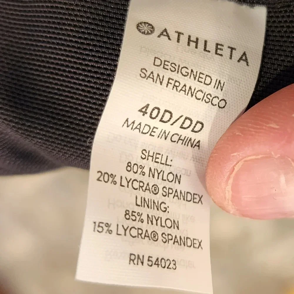 40D/40DD Athleta Summerland‎ Everyday Bikini Top Black